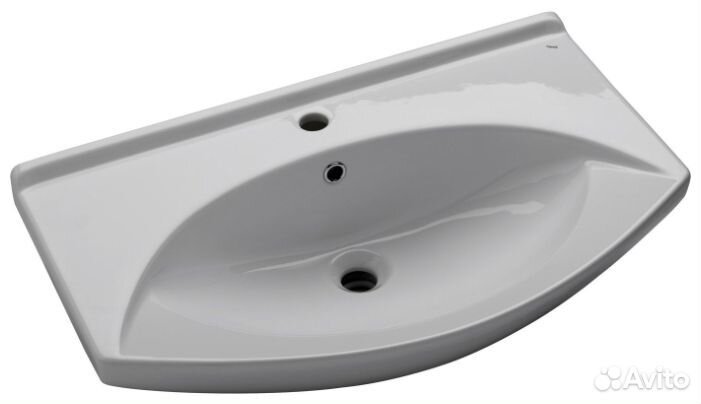 Тумба под раковину Джулия - 75 подвесная бежевая