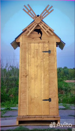 Дачный туалет деревянный JWL456