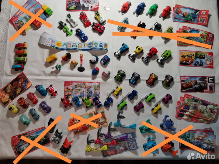 Серии машинок, спецтехники, самокатов и т.д