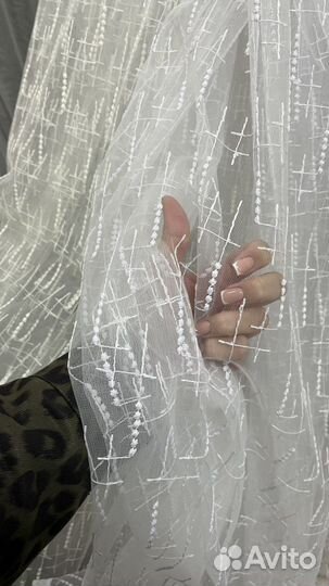 Тюль метражом. Новый. Турция