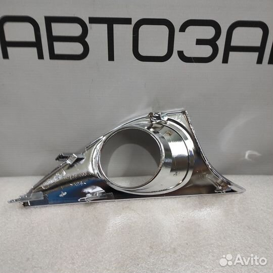 Рамка птф левая toyota camry 50 хром дорестайлинг