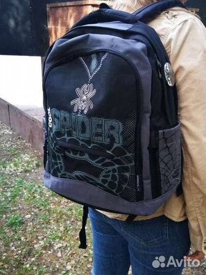 Рюкзак школьный чёрный для подростка