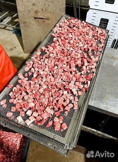 Сушеное говяжье легкое кубики