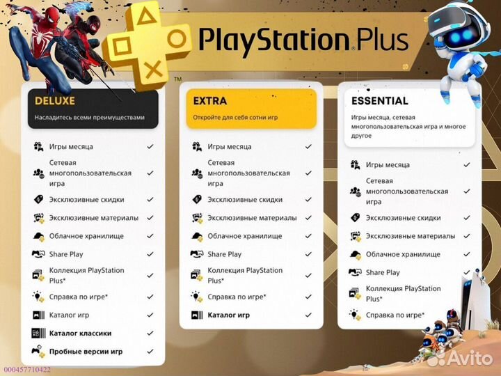 Подписка ps plus турция delux на ps5 ps4 (Арт.91657)