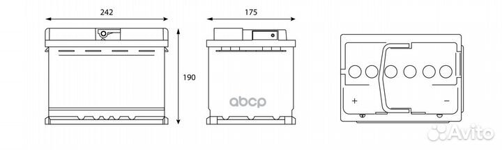Акб Contact 60 А/ч пусковой ток 510 А прямой