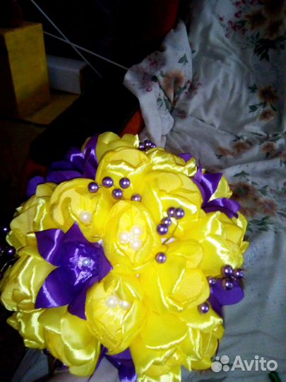 Свадебный букет и бутоньерка