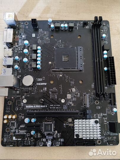 Материнская плата MSI B450