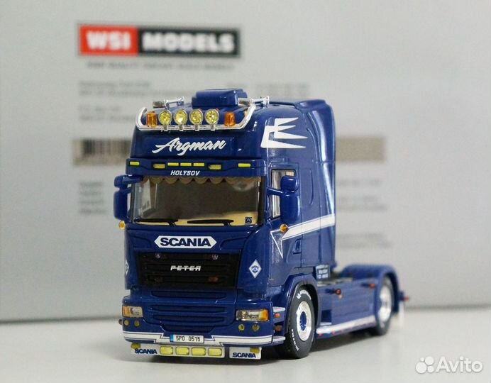 1/50 тягач Scania R 4х2 Argman грузовик WSI
