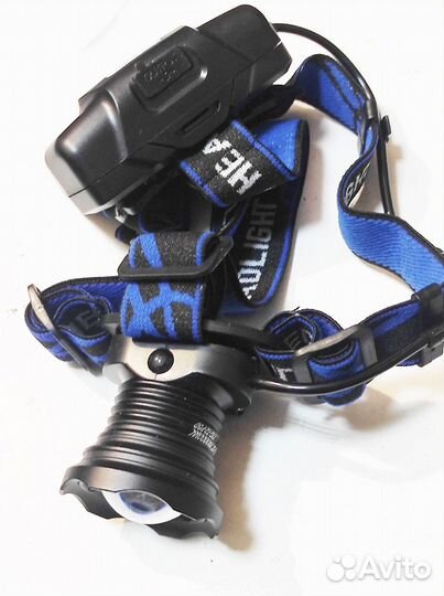 Фонарь налобный P50 на трех аккумуляторах