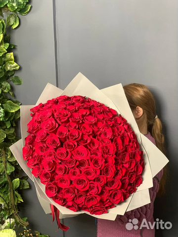 101 красная розы, цветы, доставка казань