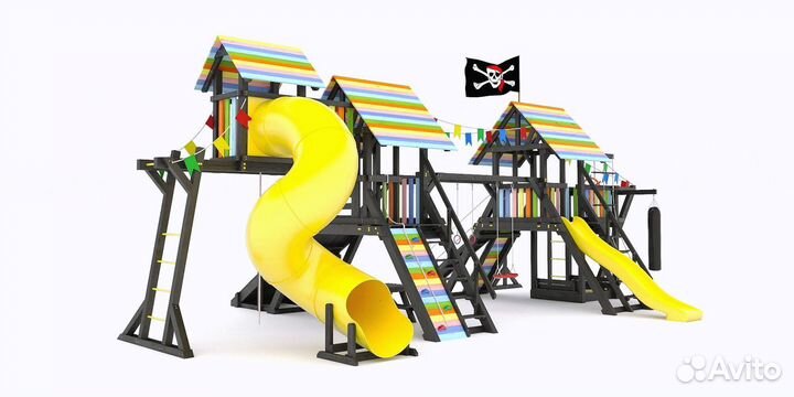 Детский комплекс длядачи игровая башня чердак