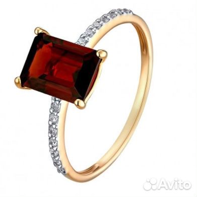 Золотое кольцо с камнем 18,5р