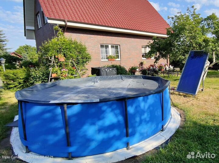 Каркасный бассейн 366 на 100 б/у