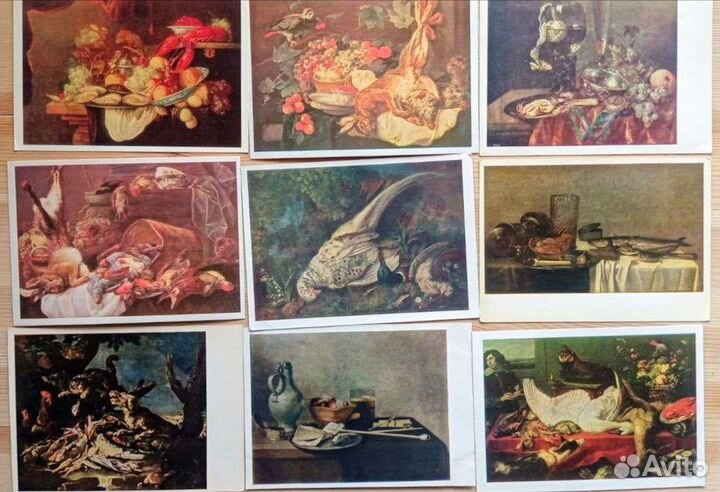 Классический Голландский натюрморт, 29 открыток