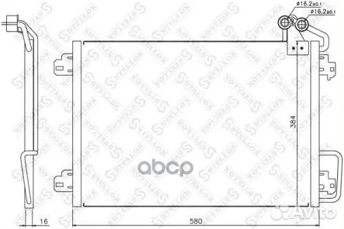Радиатор конд. Renault Megane/Scenic 99-01