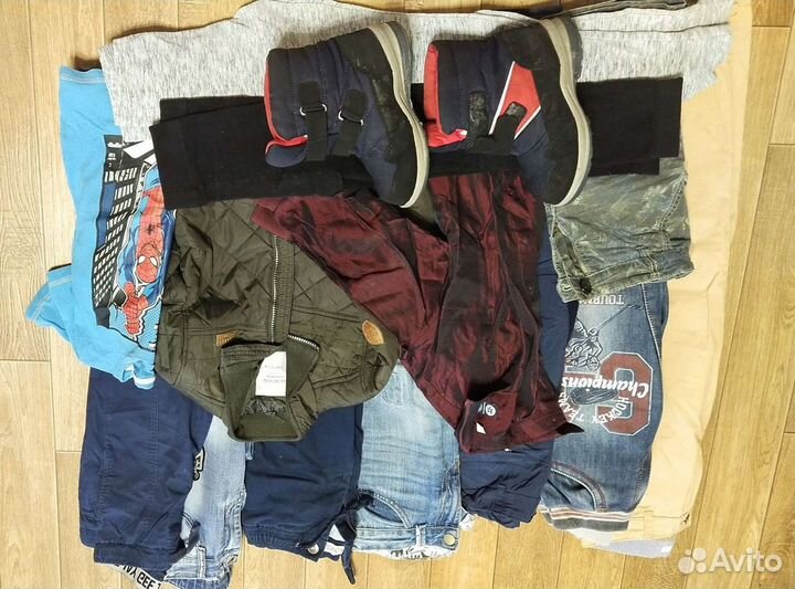 Пакетом вещи детские на мальчика