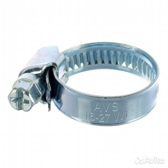 Хомут червячный AVS CM 16-27/9 оцинкованный (1800
