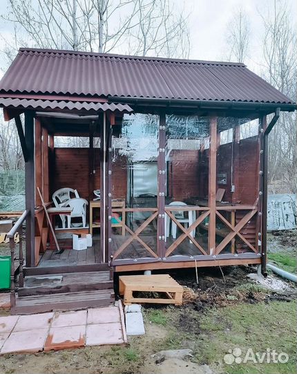 Мягкие окна для беседки