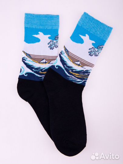 Носки 5 пар с принтом произведений искусств