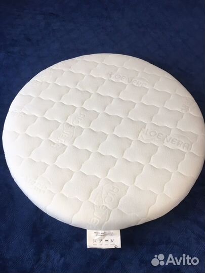 Матрас детский круглый 75*75, наматрасник