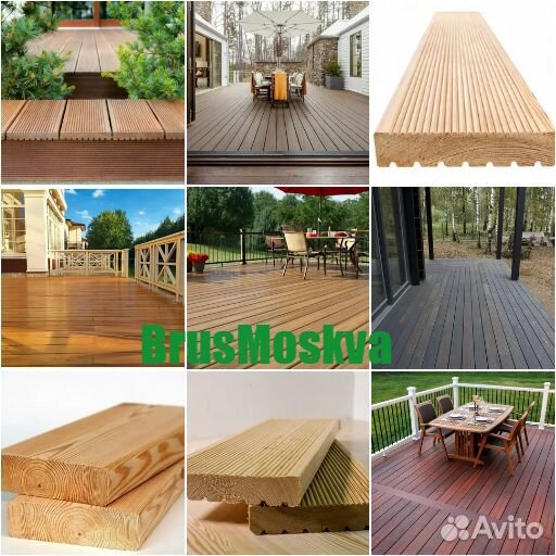 Доска палубная из лиственницы для терраса