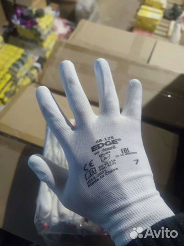 Перчатки ansell edge 48-125 белые