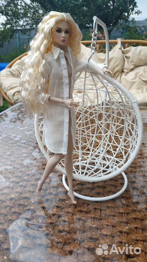 Подвесное кресло кокон для кукол FR