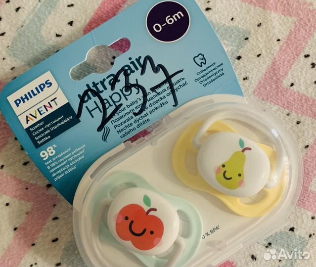 Новые соски-пустышки avent philips
