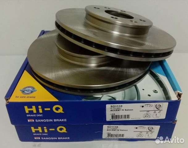 Тормозной диск передний Solaris Rio Hi-Q Sangsin