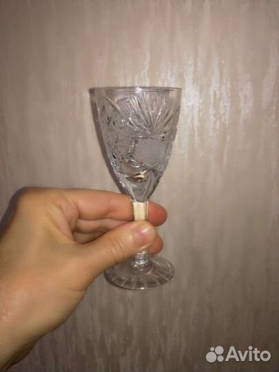 Бокалы, фужеры (рюмки) хрустальные