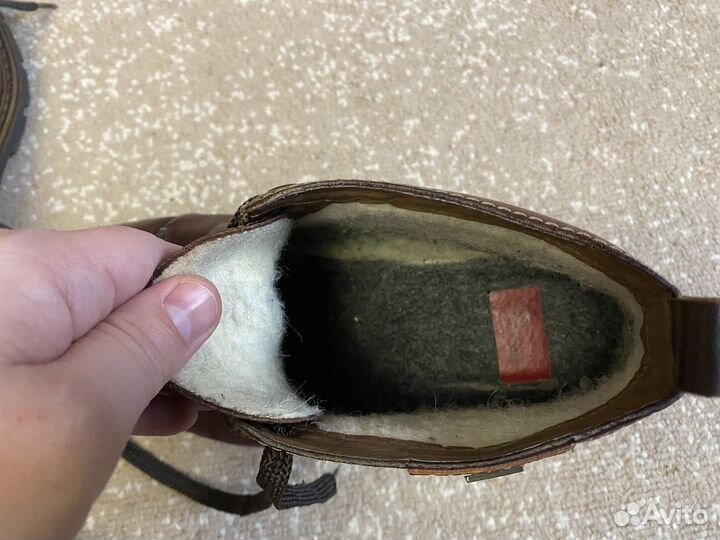 Полуботинки мужские зимние Rieker кожа