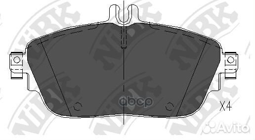Колодки mercedes-benz A-class (W176) A 180 (176