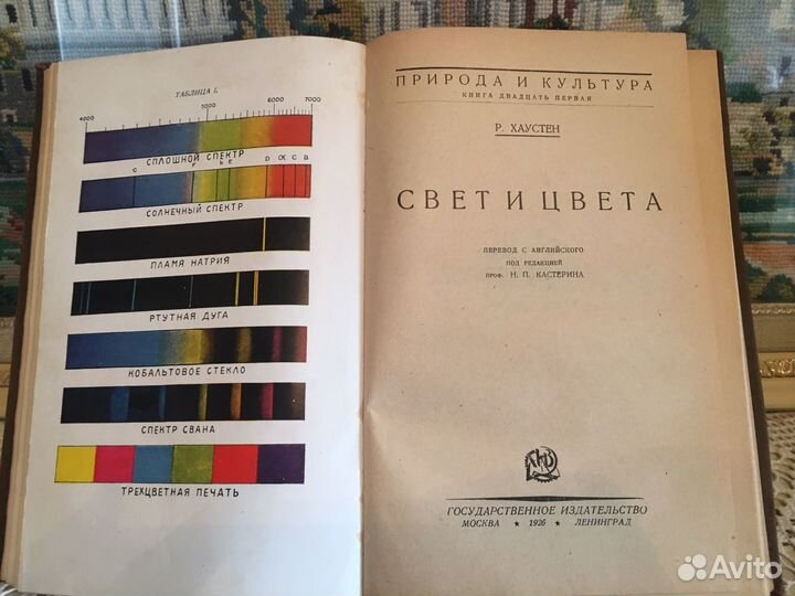 1926г.Свет.Цвета.Волны.Старинная книга