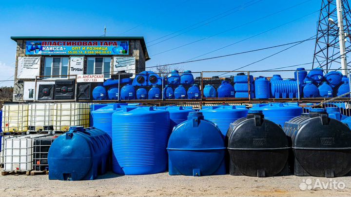 Емкость TR 10000л основание конусом (полный слив)