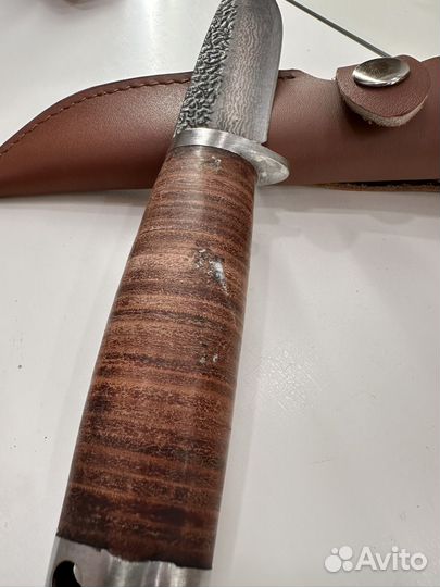 Нож охотничий дамасский узор