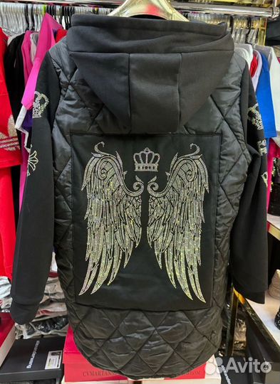 Куртка с крыльями кристаллы 42-56