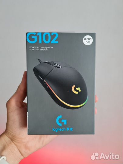 Мышь logitech g102 новая