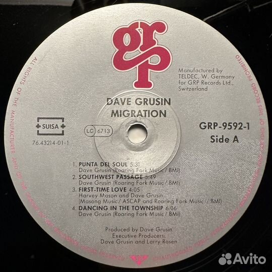 Dave Grusin – Migration (Швейцария 1989г.)