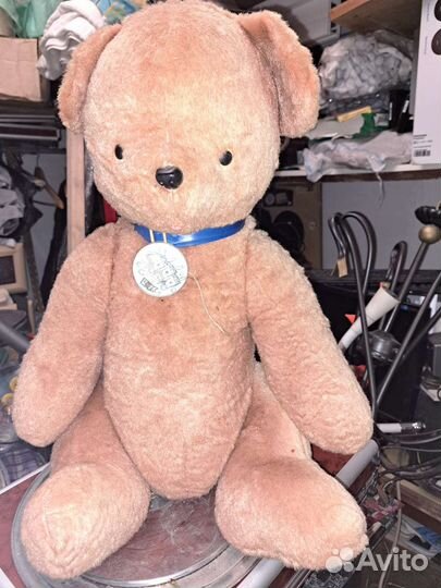 Плюшевый медведь СССР. Требуется лёгкая химчистка