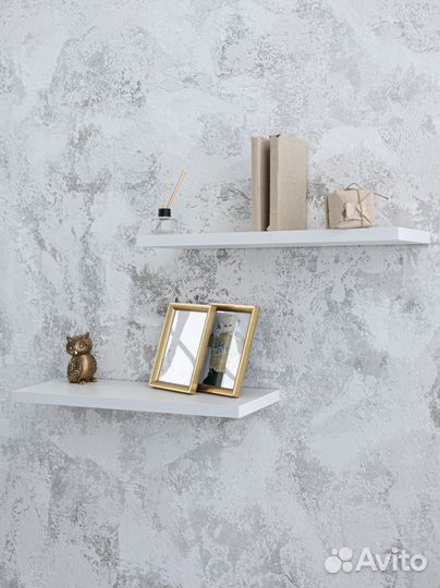 Полка настенная парящая 2 шт