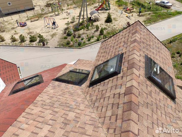 Мансардное окно из профиля Rehau глухое 640x850 мм