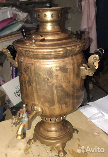 Самовар на дровах старинный