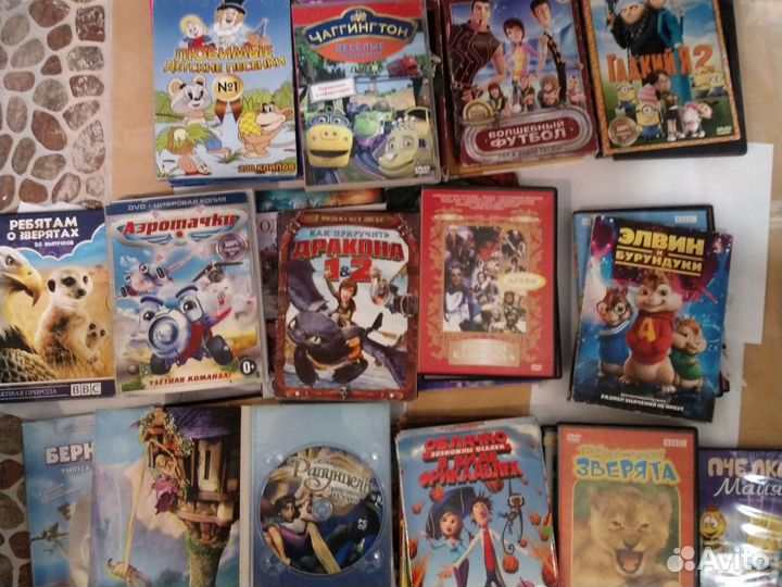 Dvd диски мультфильмы и детская тематика