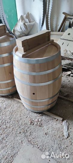 Бочка 225л из колотого кавказского дуба