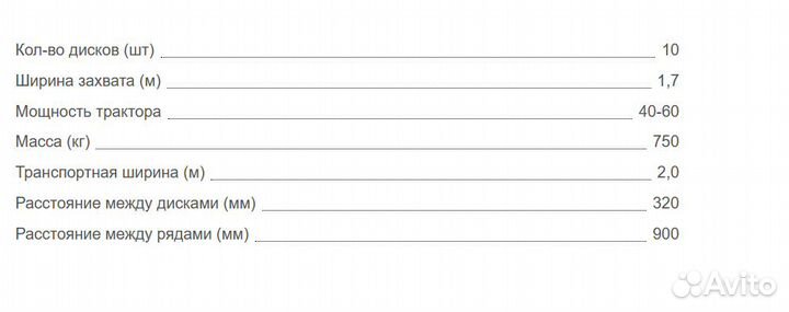 Борона АгроГрад БД-Агро 1.8х2, 2023