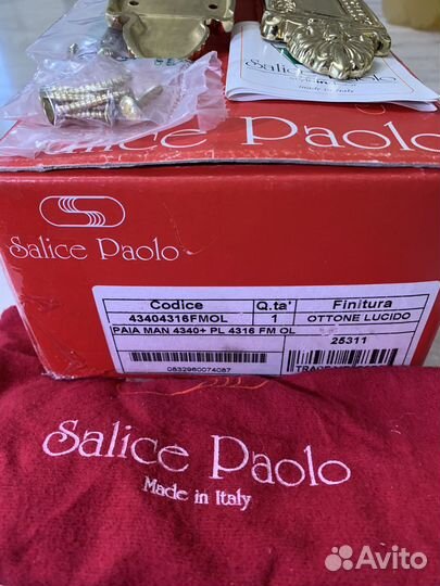 Дверные ручки Salice Paolo Италия