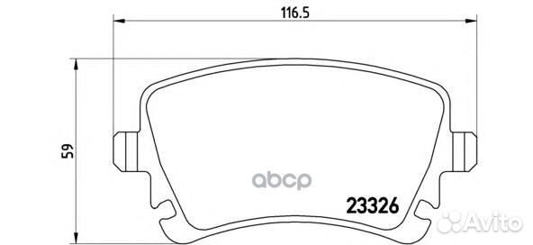 Колодки тормозные P85083 P85083 Brembo