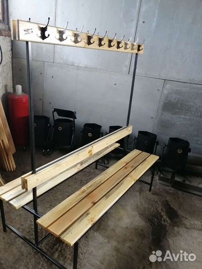 Вешалка-скамья напольная двусторонняя Перемена