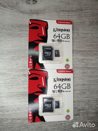 Kingston MicroSD / Флешка 8-64Gb