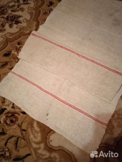 Старинные рушники, домотканные льяные